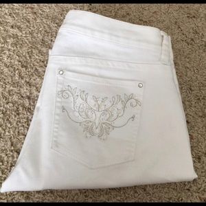 White House Black Market Embellished jeans